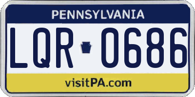 PA license plate LQR0686