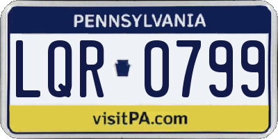 PA license plate LQR0799