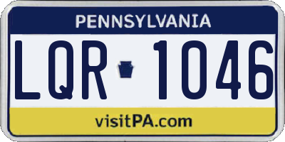 PA license plate LQR1046
