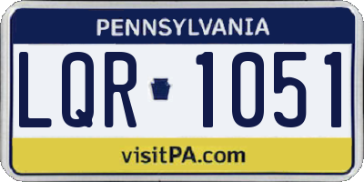 PA license plate LQR1051
