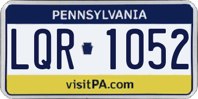 PA license plate LQR1052