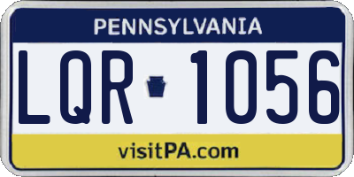 PA license plate LQR1056