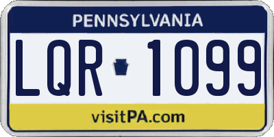 PA license plate LQR1099