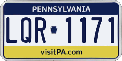 PA license plate LQR1171