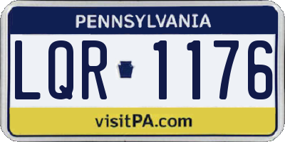 PA license plate LQR1176