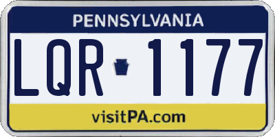 PA license plate LQR1177