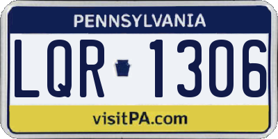 PA license plate LQR1306
