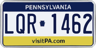 PA license plate LQR1462