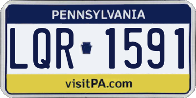 PA license plate LQR1591