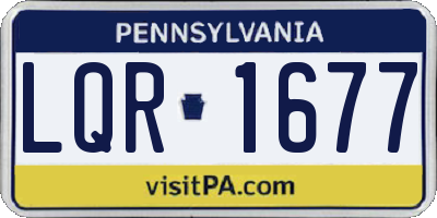 PA license plate LQR1677
