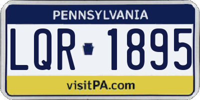 PA license plate LQR1895