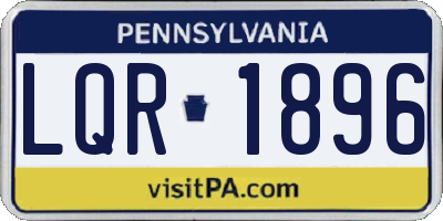 PA license plate LQR1896