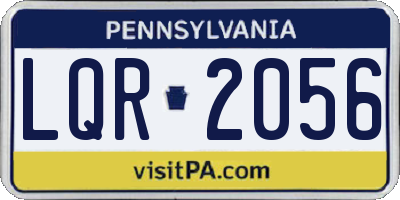 PA license plate LQR2056