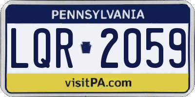 PA license plate LQR2059