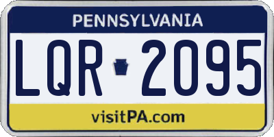PA license plate LQR2095