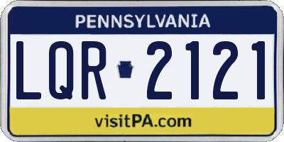 PA license plate LQR2121