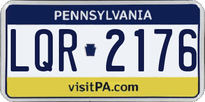 PA license plate LQR2176