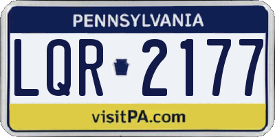 PA license plate LQR2177