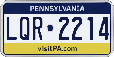PA license plate LQR2214