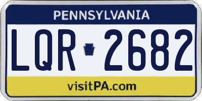 PA license plate LQR2682
