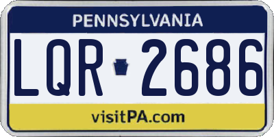 PA license plate LQR2686