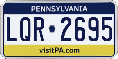 PA license plate LQR2695