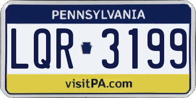 PA license plate LQR3199