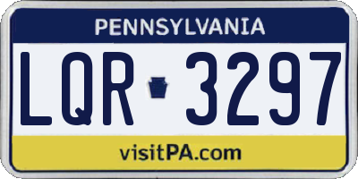 PA license plate LQR3297
