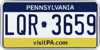 PA license plate LQR3659