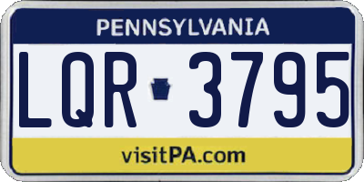 PA license plate LQR3795