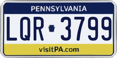 PA license plate LQR3799