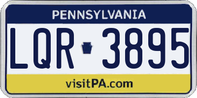 PA license plate LQR3895