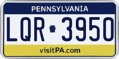 PA license plate LQR3950