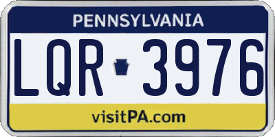 PA license plate LQR3976