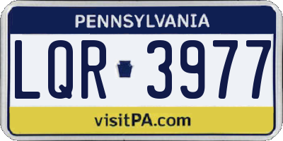 PA license plate LQR3977