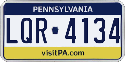 PA license plate LQR4134