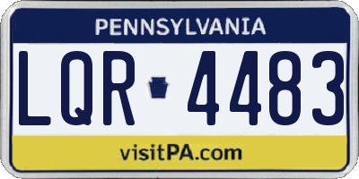 PA license plate LQR4483