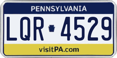 PA license plate LQR4529