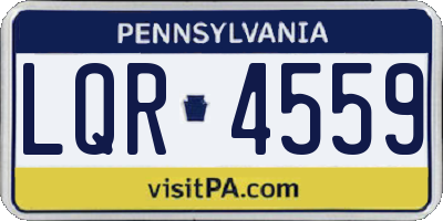 PA license plate LQR4559