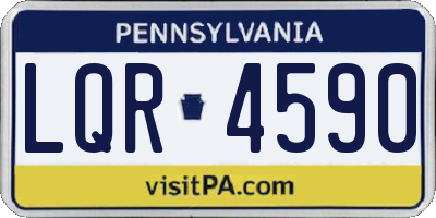 PA license plate LQR4590