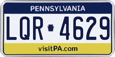 PA license plate LQR4629
