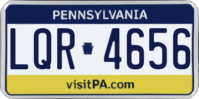 PA license plate LQR4656