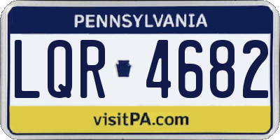 PA license plate LQR4682