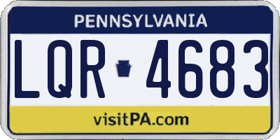 PA license plate LQR4683