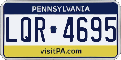 PA license plate LQR4695