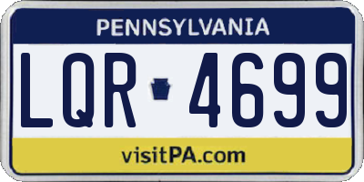 PA license plate LQR4699