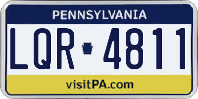 PA license plate LQR4811