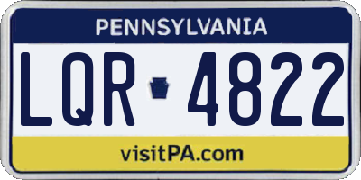 PA license plate LQR4822