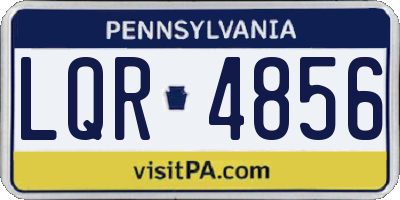 PA license plate LQR4856