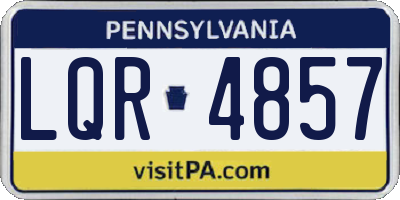 PA license plate LQR4857
